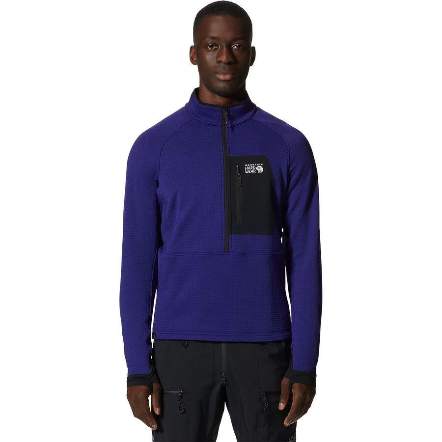 商品Mountain Hardwear|Polartec Power Grid Half-Zip Jacket - Men's,价格¥478,第1张图片