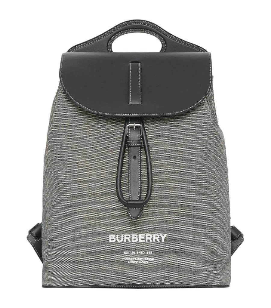 商品Burberry|Canvas Horseferry Print Backpack,价格¥13945,第1张图片