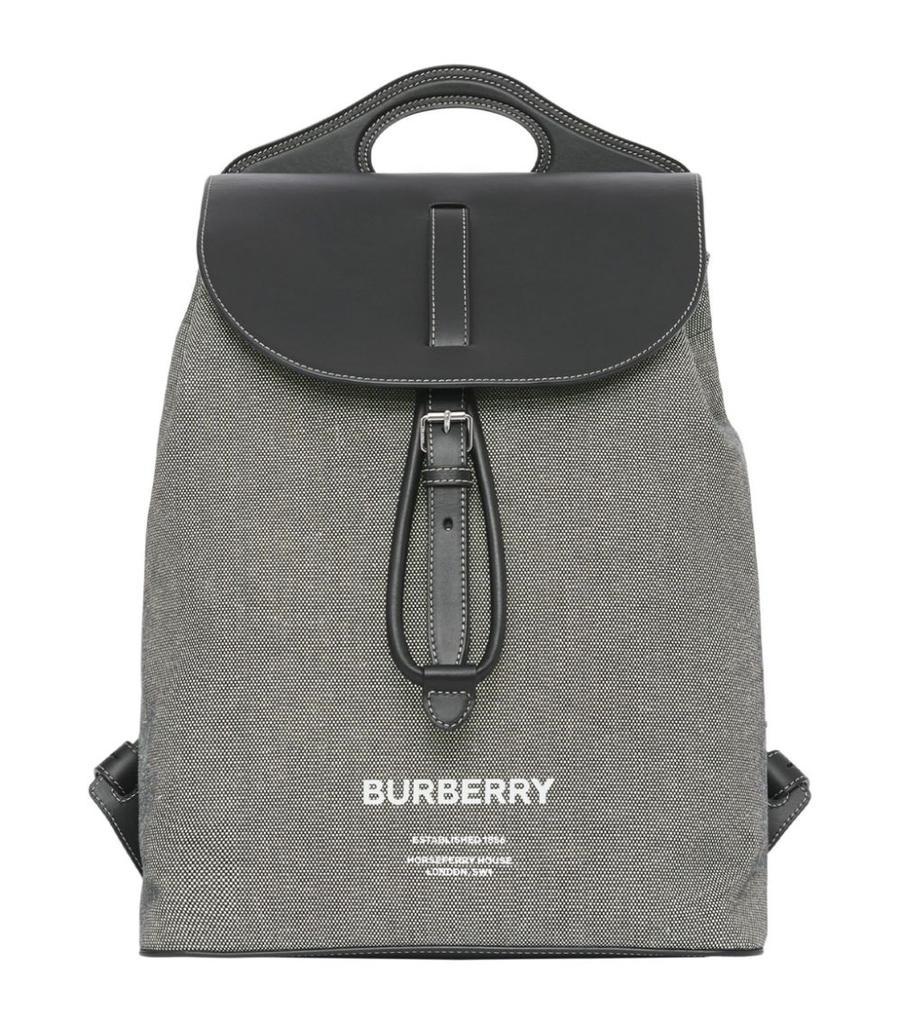 商品Burberry|Canvas Horseferry Print Backpack,价格¥12780,第1张图片