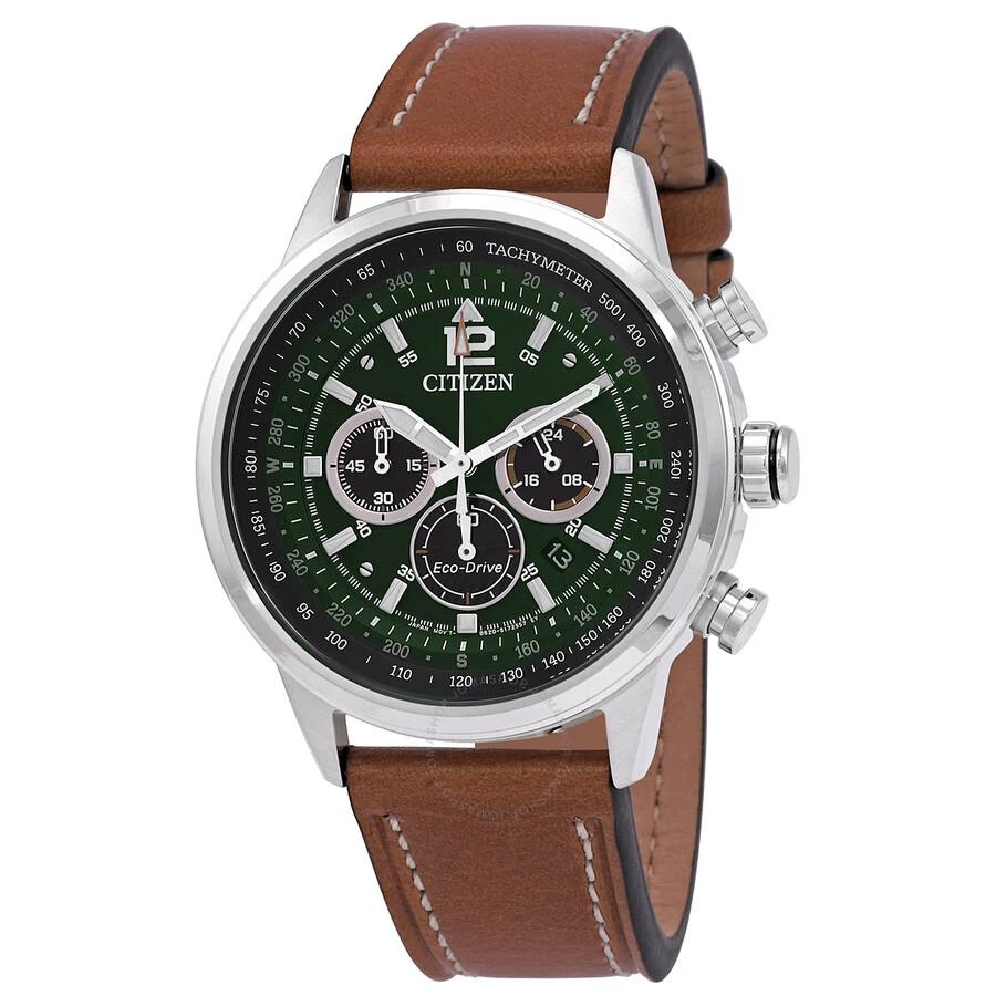 商品Citizen|Avion Chronograph Green Dial Men's Watch CA4477-08X,价格¥1712,第1张图片