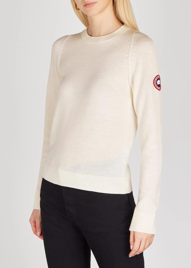 商品Canada Goose|Saturna off-white merino wool jumper,价格¥2592,第2张图片详细描述