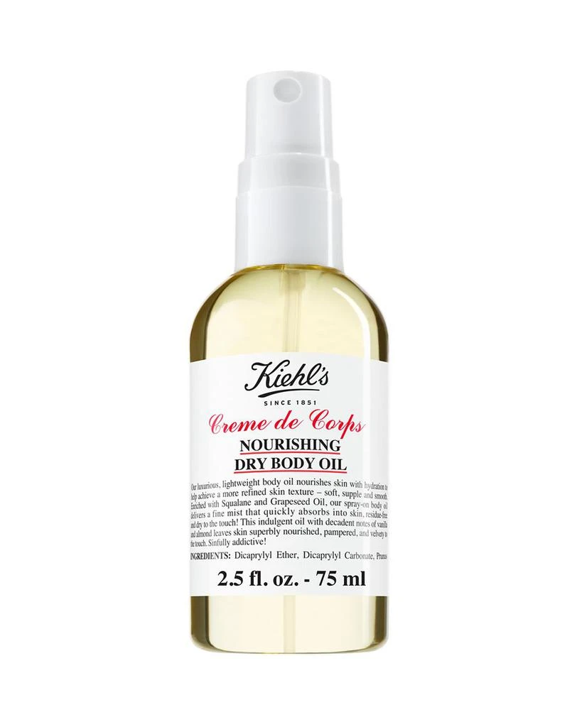 商品Kiehl's|Creme de Corps Nourishing Dry Body Oil 2.5 oz.,价格¥151,第1张图片详细描述