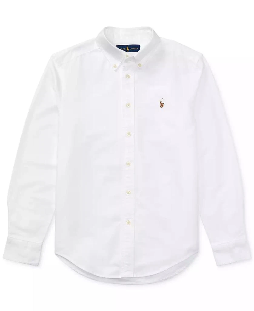 商品Ralph Lauren|男大童 牛津衬衫 纯棉 多款配色,价格¥411,第4张图片详细描述
