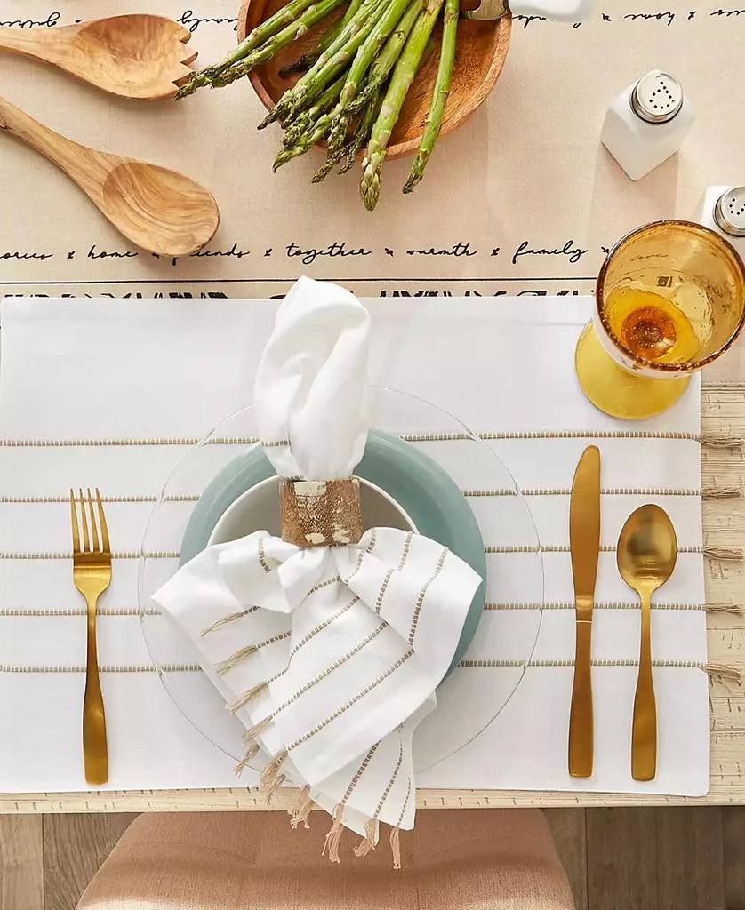 Stripe Tassel Placemat Set of 4 商品