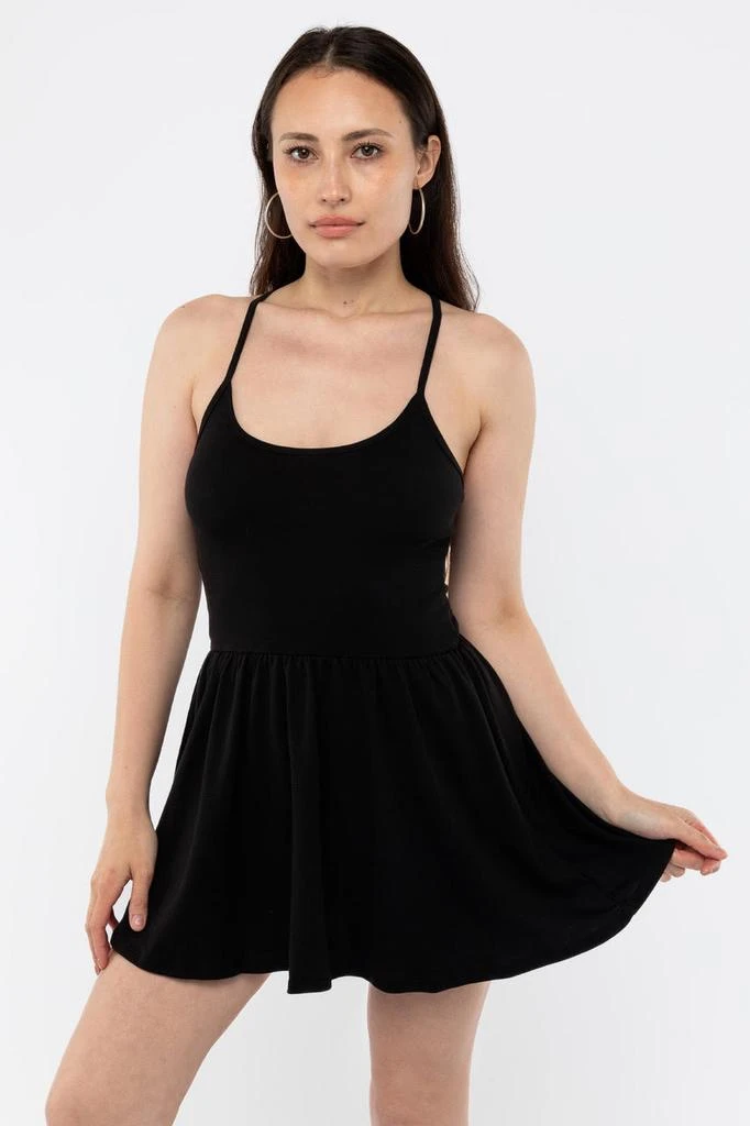 商品Los Angeles Apparel|43206X - Baby Rib Cross Back Summer Mini Dress,价格¥266,第5张图片详细描述