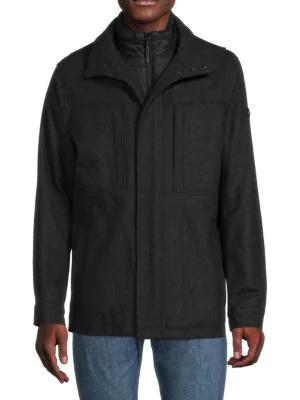 商品Michael Kors|MK羊毛混纺男士外套,价格¥745,第3张图片详细描述