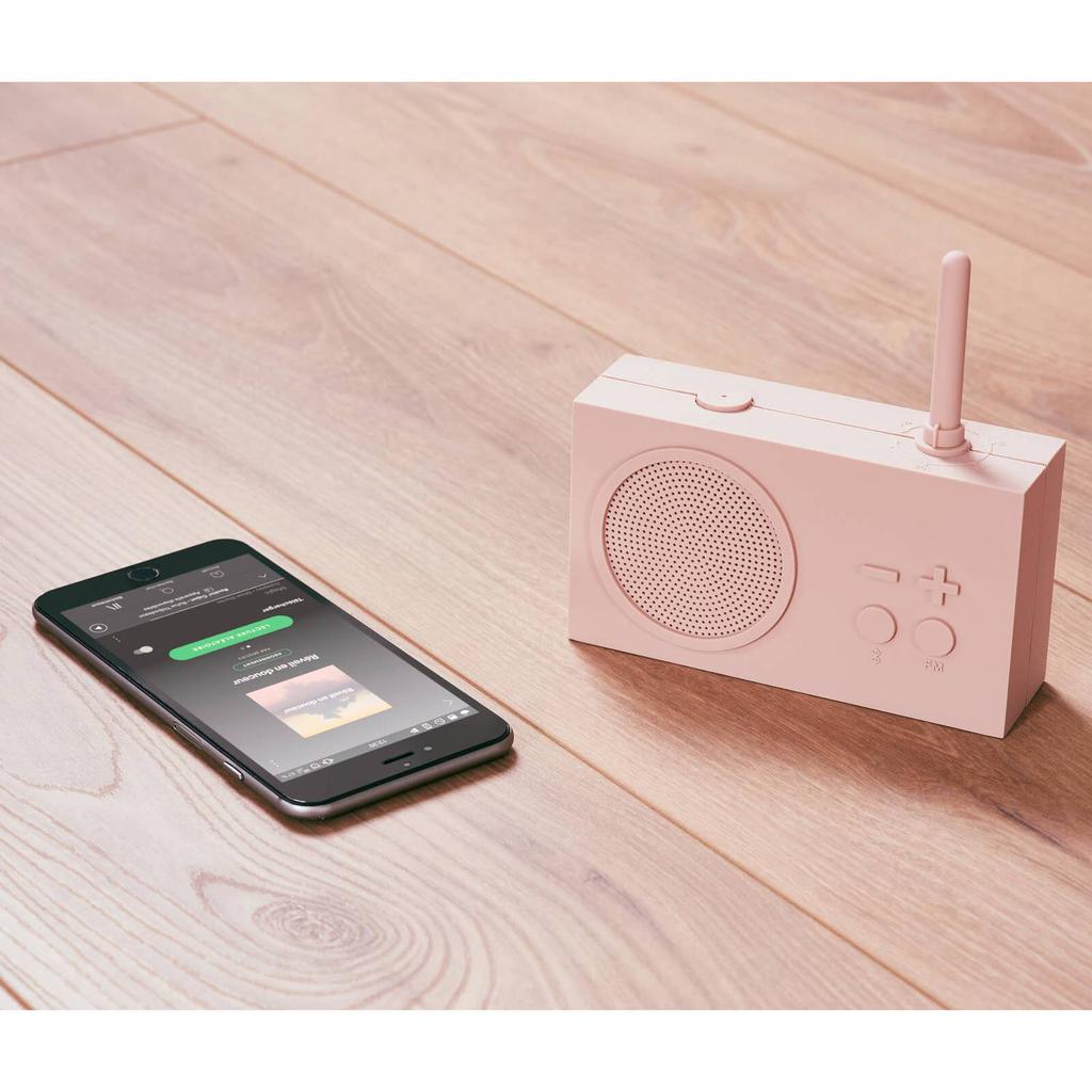 Lexon TYKHO 3 FM Radio and Bluetooth Speaker - Pink商品第4张图片规格展示