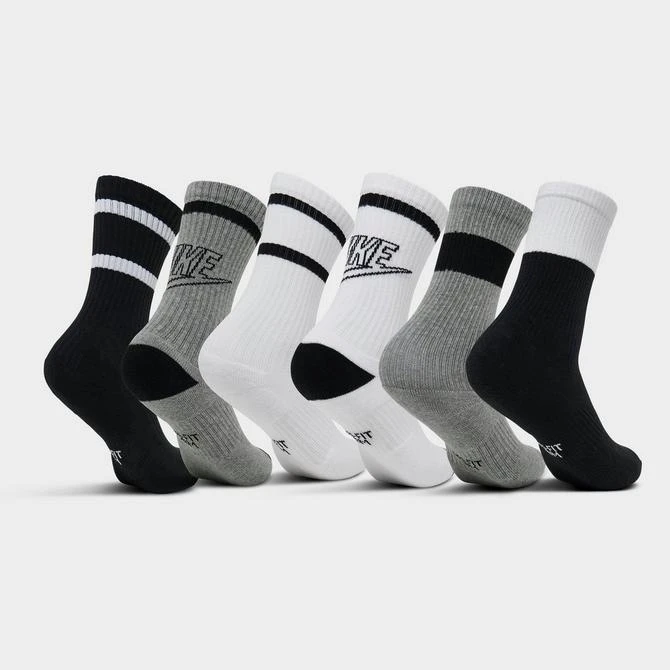 商品NIKE|Kids' Nike Everyday Cushioned Crew Socks (6-Pack),价格¥134,第2张图片详细描述