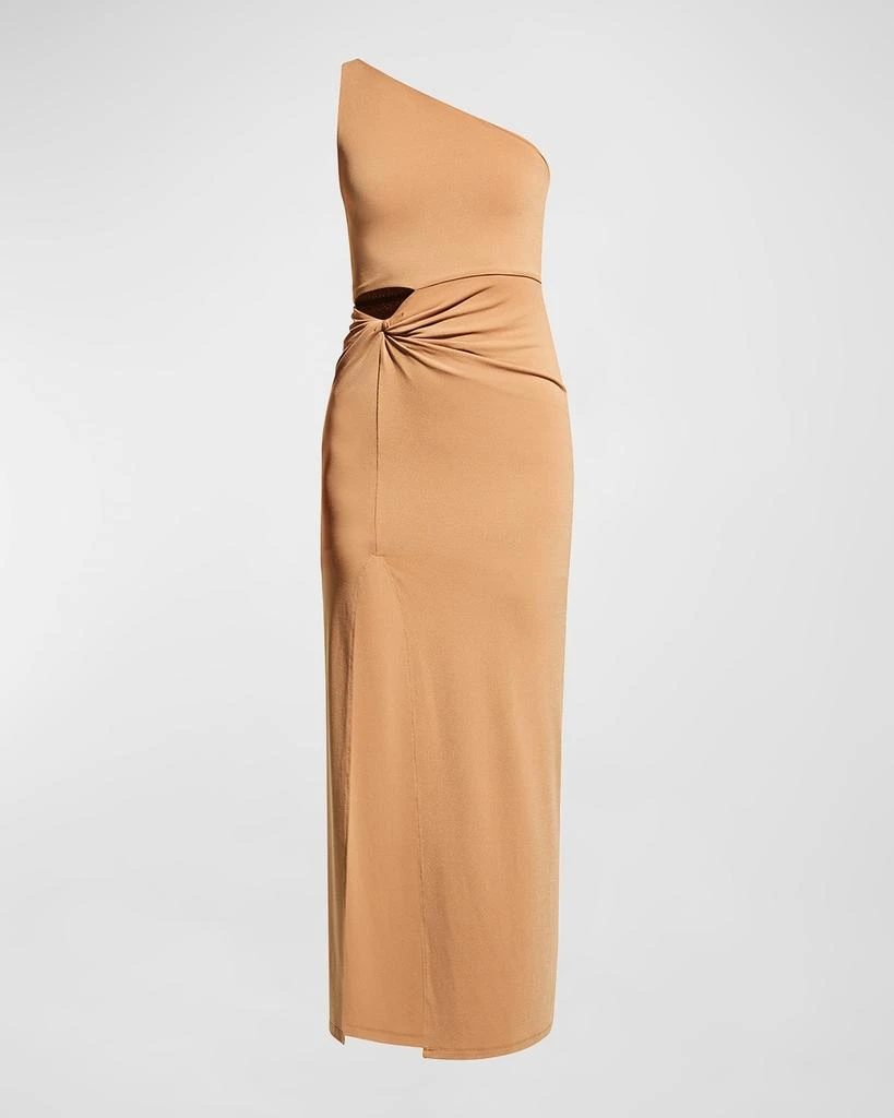 商品Alice + Olivia|Ashby Asymmetric Front-Twist Cutout Dress,价格¥776,第2张图片详细描述