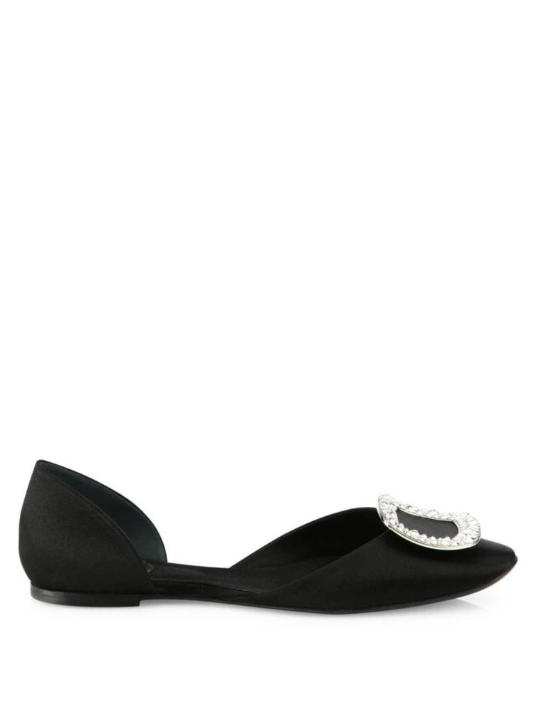 商品Roger Vivier|Ballerine Chips Satin d'Orsay Flats,价格¥7321,第5张图片详细描述