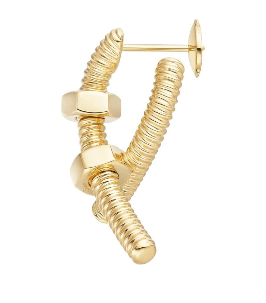 商品Cartier|Yellow Gold Écrou de Cartier Single Earring (Left),价格¥30674,第2张图片详细描述
