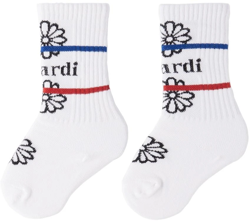 商品Mardi Mercredi Les Petits|Kids White & Pink Emoji Socks Set,价格¥66,第2张图片详细描述