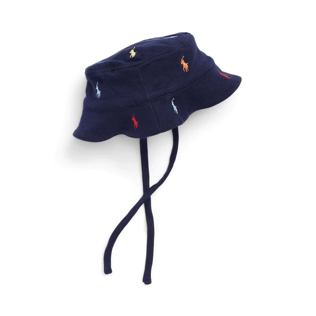 商品Ralph Lauren|Polo Pony Cotton Interlock Hat (Infant),价格¥190,第2张图片详细描述