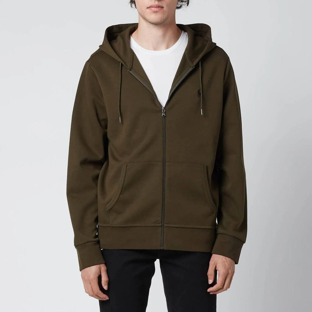 商品Ralph Lauren|Polo Ralph Lauren Men's Double Knit Zip-Through Hoodie - Green,价格¥824,第1张图片