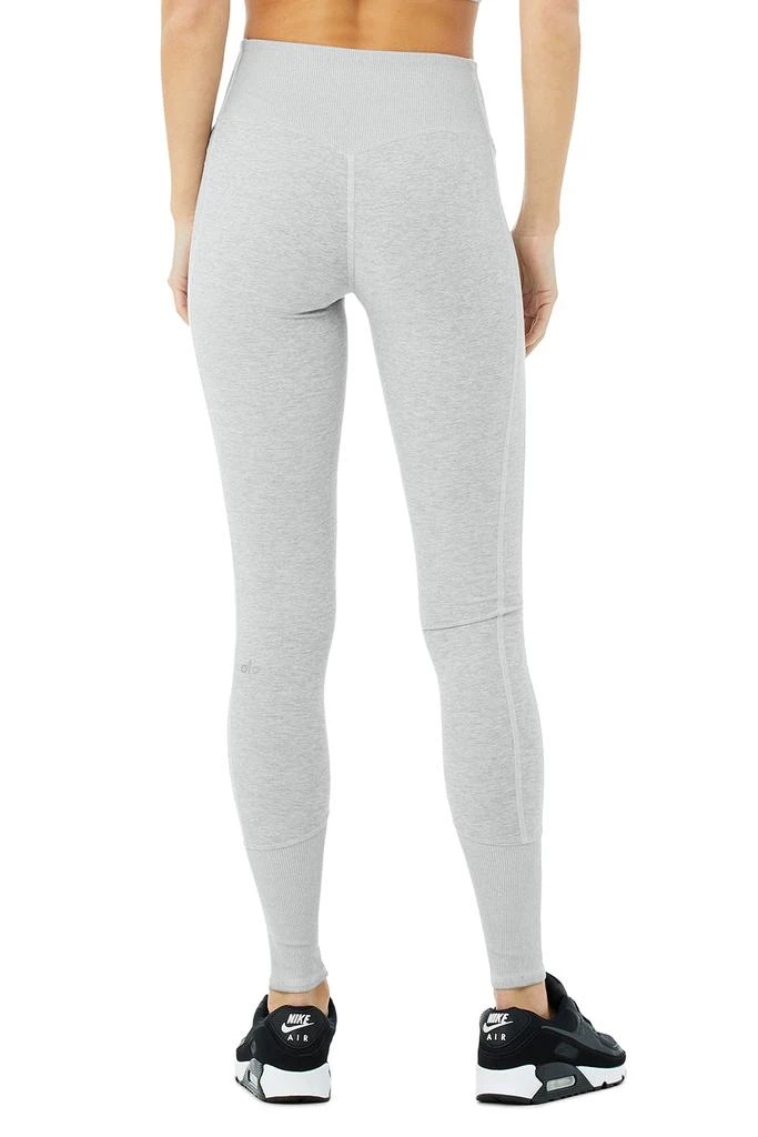 商品Alo|High-Waist Alosoft Lounge Legging - Zinc Heather,价格¥492,第2张图片详细描述