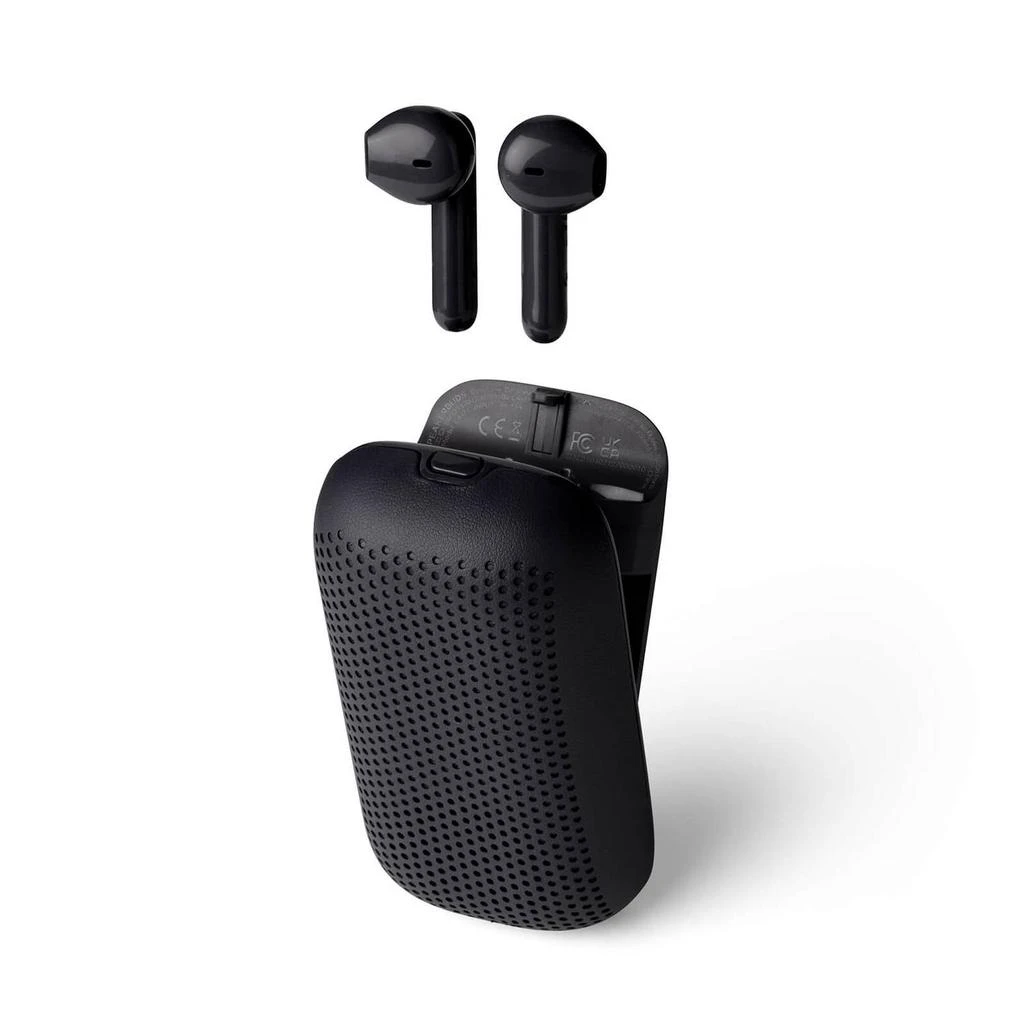 商品Lexon|Lexon Speaker + Ear Buds Duo - Black,价格¥294,第2张图片详细描述