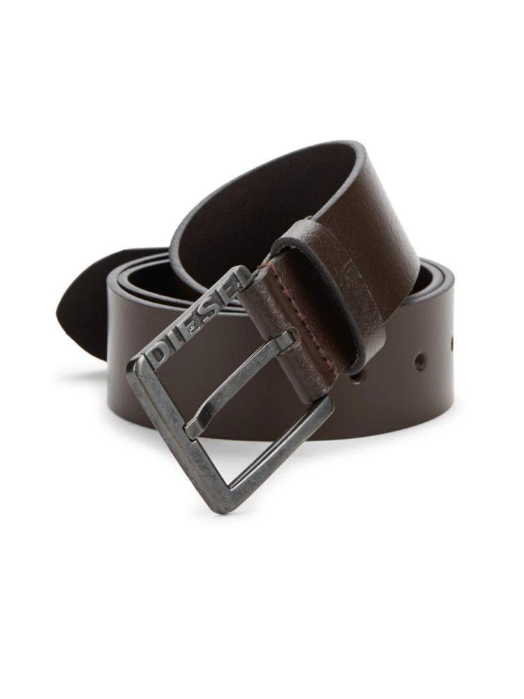 商品Diesel|Square Buckled Leather Belt,价格¥160,第1张图片