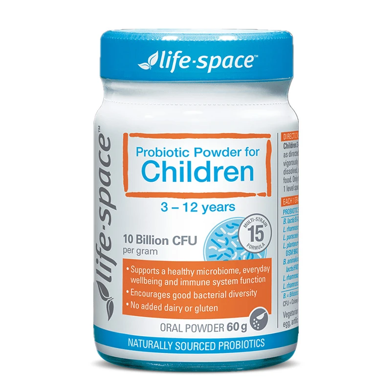 商品Life Space|澳洲lifespace儿童调理肠胃益生元3-12岁益生菌粉60g,价格¥185,第1张图片