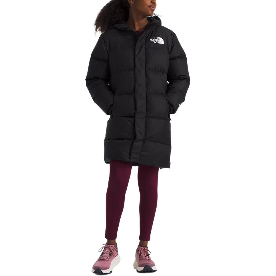 商品[国内直发] The North Face|[预售3天]北面派克服 Nuptse 舒适保暖连帽 黑色 青少年,价格¥2808,第3张图片详细描述