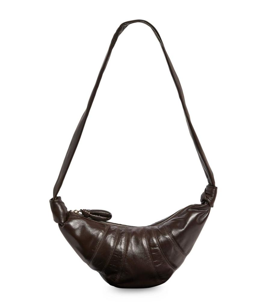 Small Leather Croissant Shoulder Bag商品第1张图片规格展示