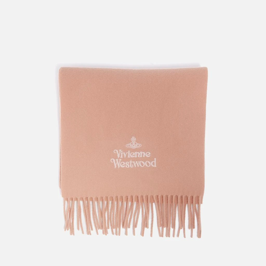 商品Vivienne Westwood|Vivienne Westwood Logo-Embroidered Wool Scarf,价格¥963,第2张图片详细描述