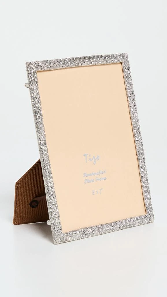 商品Tizo Design|Tizo 设计 Tizo Designs 5x7 镶珠宝金属相框,价格¥705,第1张图片