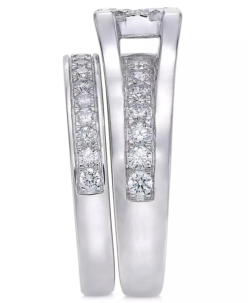 商品Macy's|Diamond Cluster Bridal Set (1-1/2 ct. t.w.) in 14k White Gold or 14k Yellow Gold,价格¥19654,第3张图片详细描述