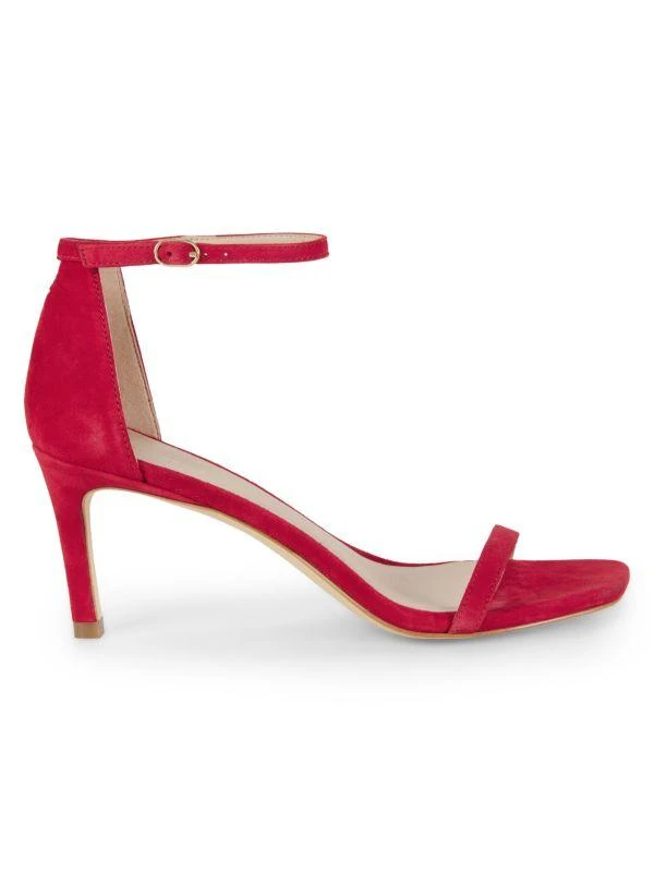 商品Stuart Weitzman|Amelina Suede Ankle-Strap Sandals,价格¥1887,第1张图片
