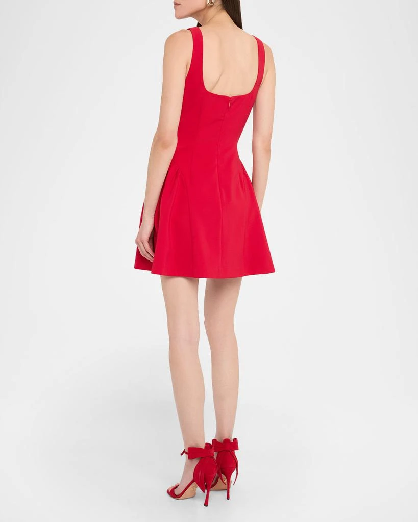 商品Liv Foster|Sleeveless Square-Neck Crepe Mini Dress,价格¥1692,第3张图片详细描述