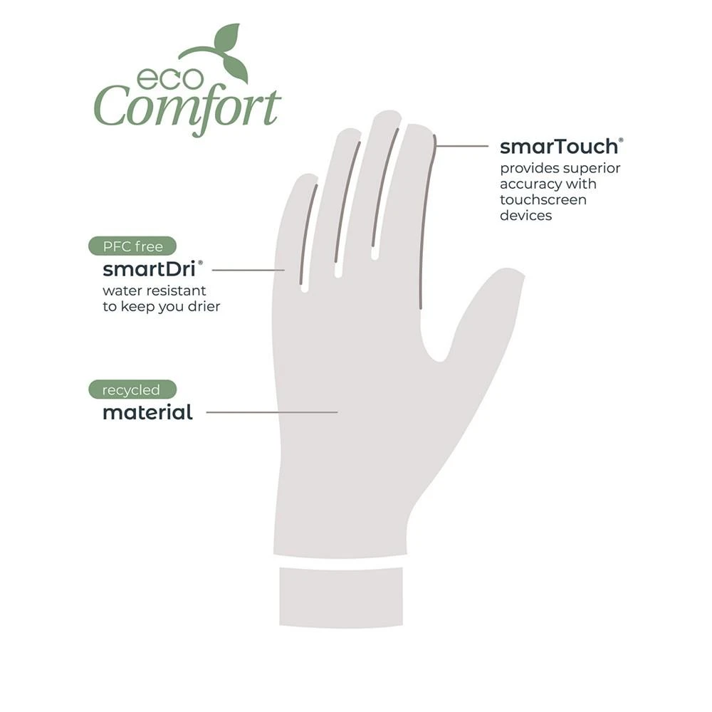 商品Isotoner Signature|Men's Active Gloves,价格¥275,第2张图片详细描述