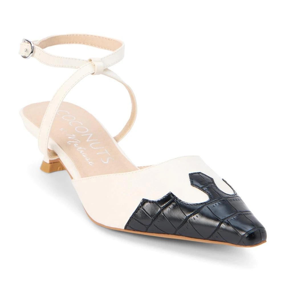 商品COCONUTS by Matisse|Florence Tooled Inlay Pointed Toe Kitten Heel Pumps,价格¥600,第2张图片详细描述