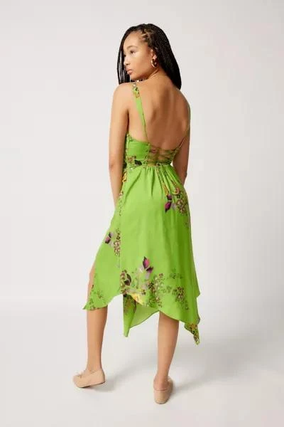 UO Priscilla Lace-Up Midi Dress 商品