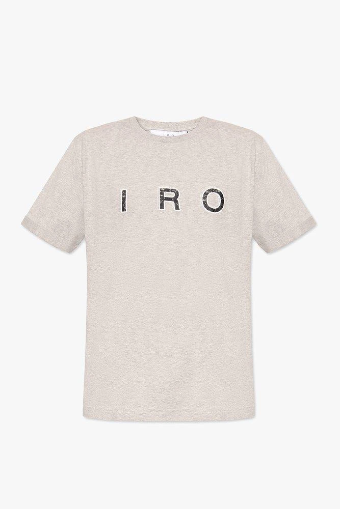 商品IRO|Iro Logo-Print Crewneck T-Shirt,价格¥313,第1张图片