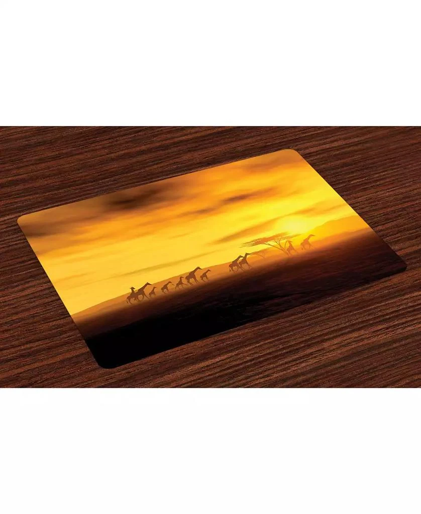 商品Ambesonne|Safari Place Mats, Set of 4,价格¥474,第1张图片