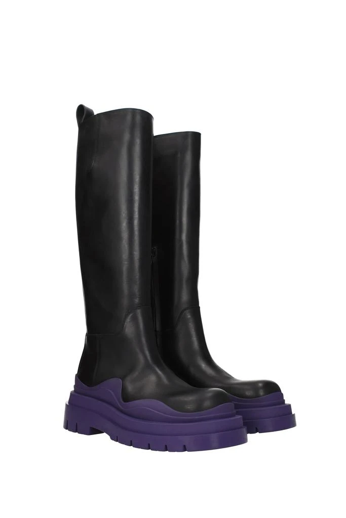 商品Bottega Veneta|Boots Leather Black Plum,价格¥4549,第2张图片详细描述