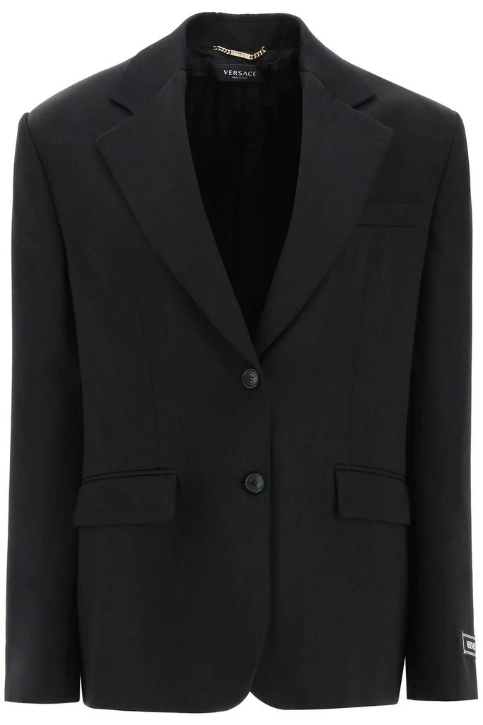 商品Versace|OVERSIZED WOOL TWILL JACKET,价格¥16761,第1张图片