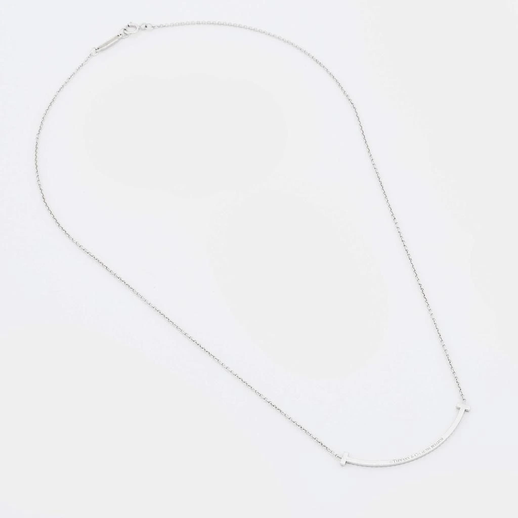 商品[二手商品] Tiffany & Co.|Tiffany & Co. Tiffany T Smile Diamond 18k White Gold Necklace,价格¥10894,第3张图片详细描述