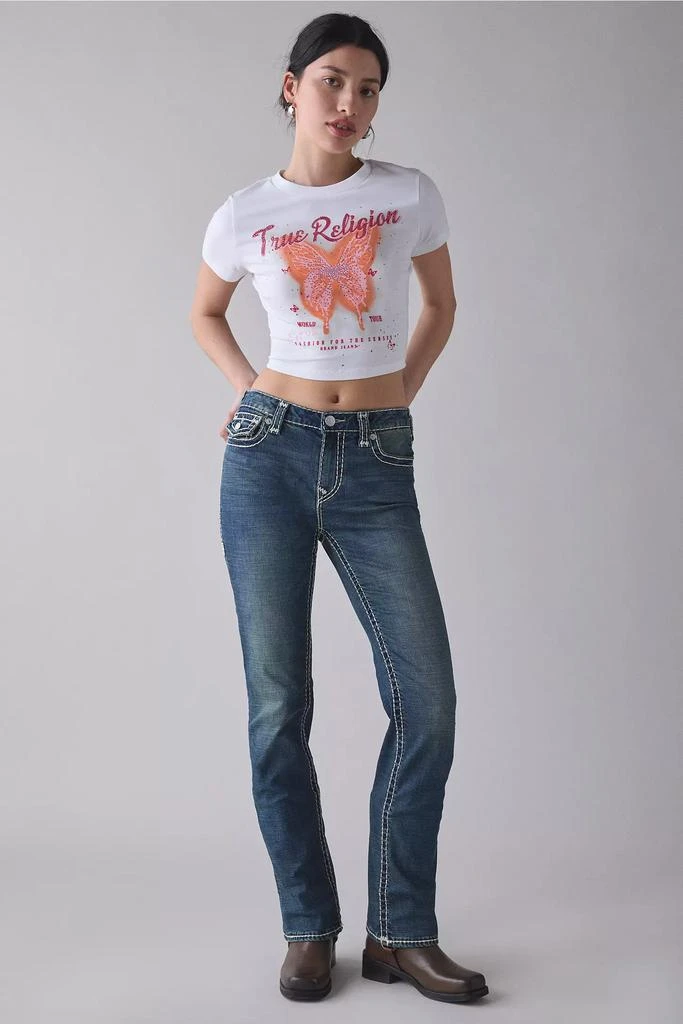 商品True Religion|True Religion Billie Super T Mid-Rise Straight Jean,价格¥221,第3张图片详细描述