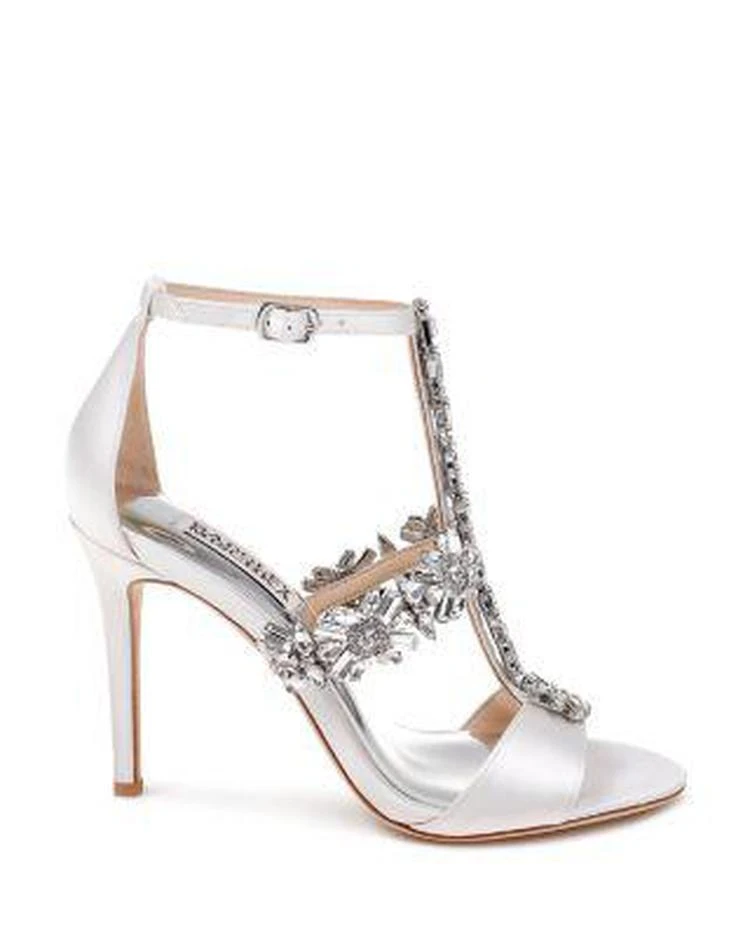 商品Badgley Mischka|Women's Munroe Embellished Satin High-Heel Sandals,价格¥953,第2张图片详细描述