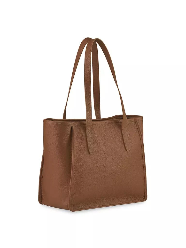 商品Longchamp|Le Foulonné Leather Shoulder Tote,价格¥4120,第2张图片详细描述