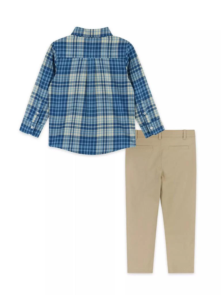 商品Andy & Evan|​Baby Boy's & Little Boy's Plaid Shirt & Pants Set,价格¥270,第2张图片详细描述