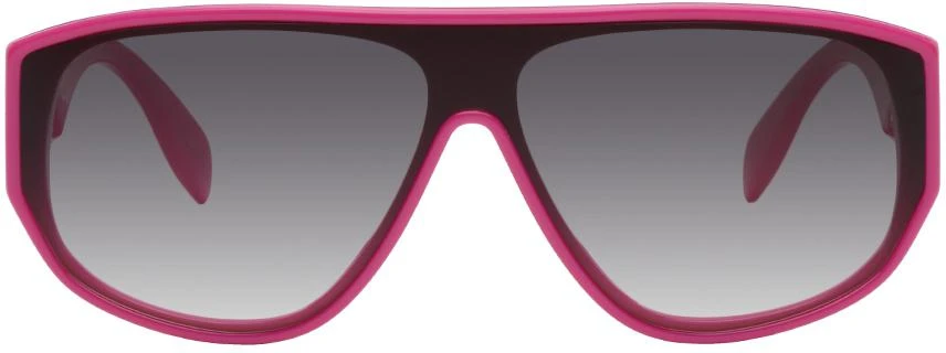 商品Alexander McQueen|Pink Graffiti Mask Sunglasses,价格¥1352,第1张图片
