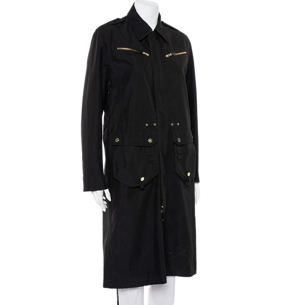 商品[二手商品] Ralph Lauren|Ralph Lauren Collection Black Synthetic Zip Front Utility Coat M,价格¥2194,第4张图片详细描述