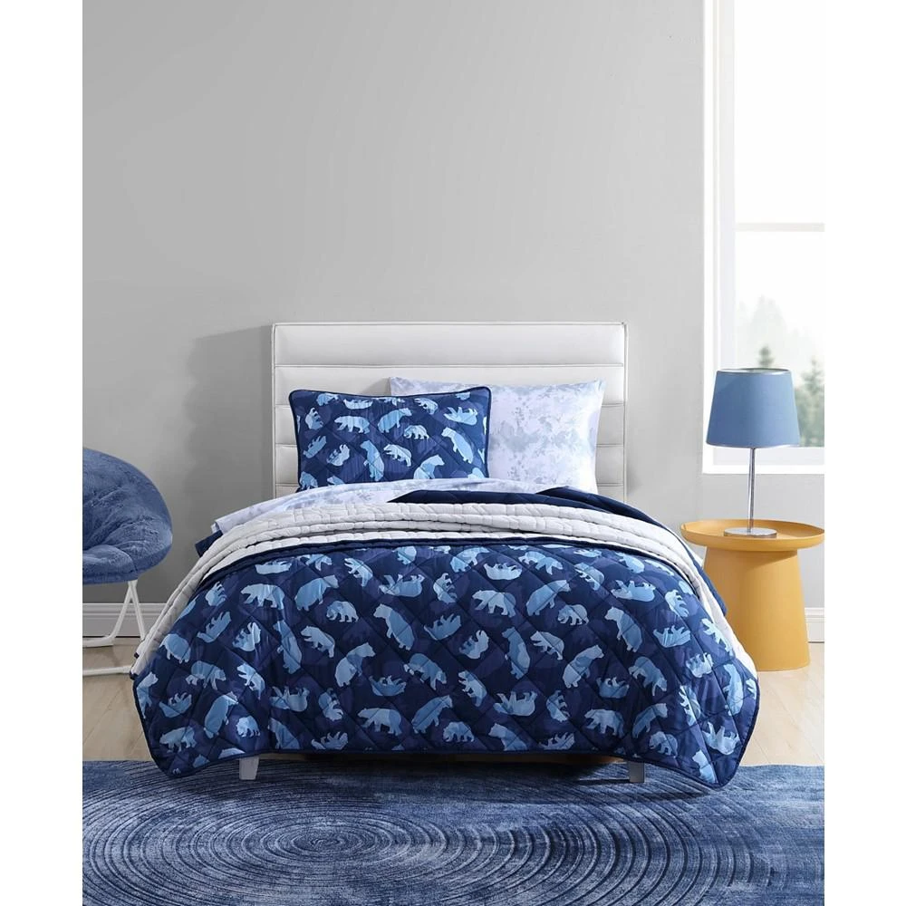 商品Eddie Bauer|CLOSEOUT! Camp Camo Bear Reversible 3 Piece Quilt Set, Full/Queen,价格¥1045,第1张图片