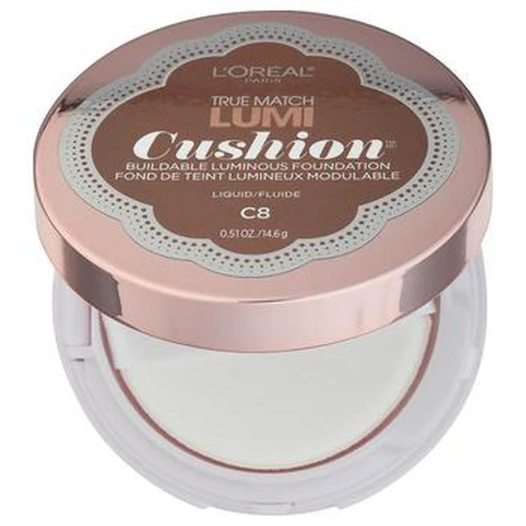 商品L'Oreal Paris|L'Oreal Paris True Match Lumi Cushion Foundation,C8 Cocoa,价格¥133,第1张图片