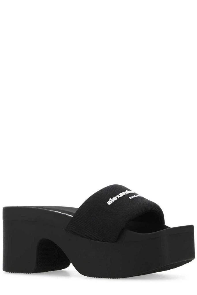 商品Alexander Wang|Alexander Wang Logo Printed Strap Heel Sandals,价格¥2033,第2张图片详细描述