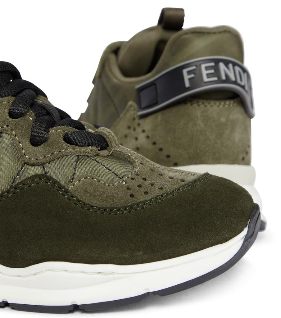 商品Fendi|FF suede sneakers,价格¥2973-¥3231,第6张图片详细描述