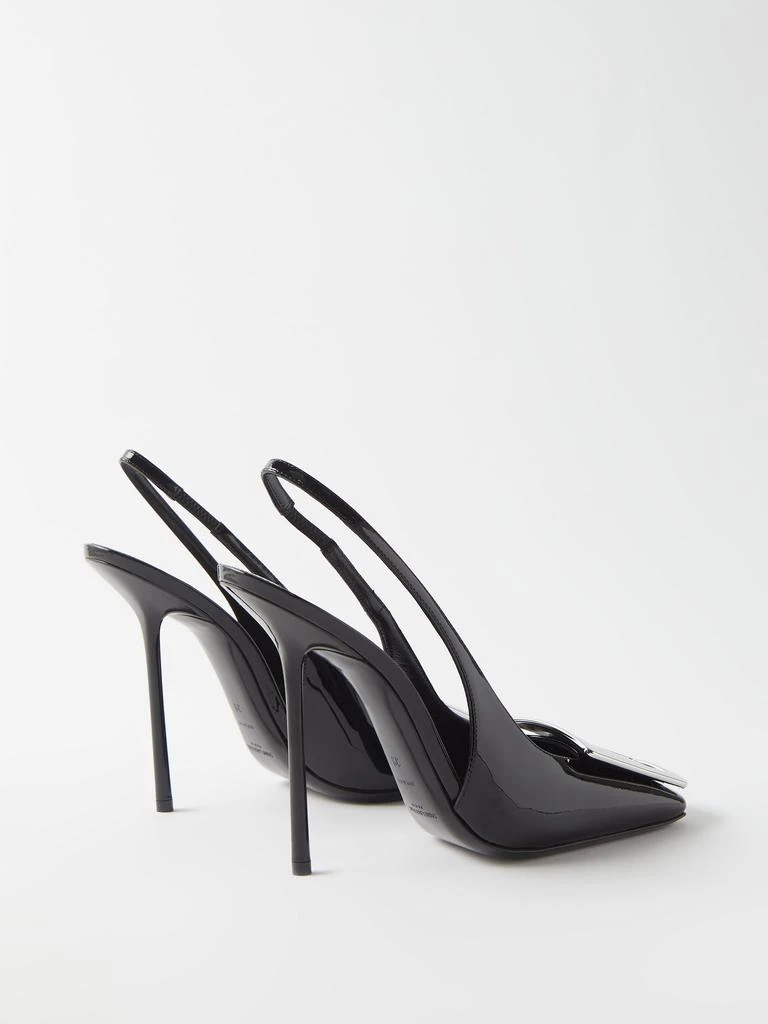 商品Yves Saint Laurent|Maxine 115 patent-leather slingback pumps,价格¥10252,第4张图片详细描述