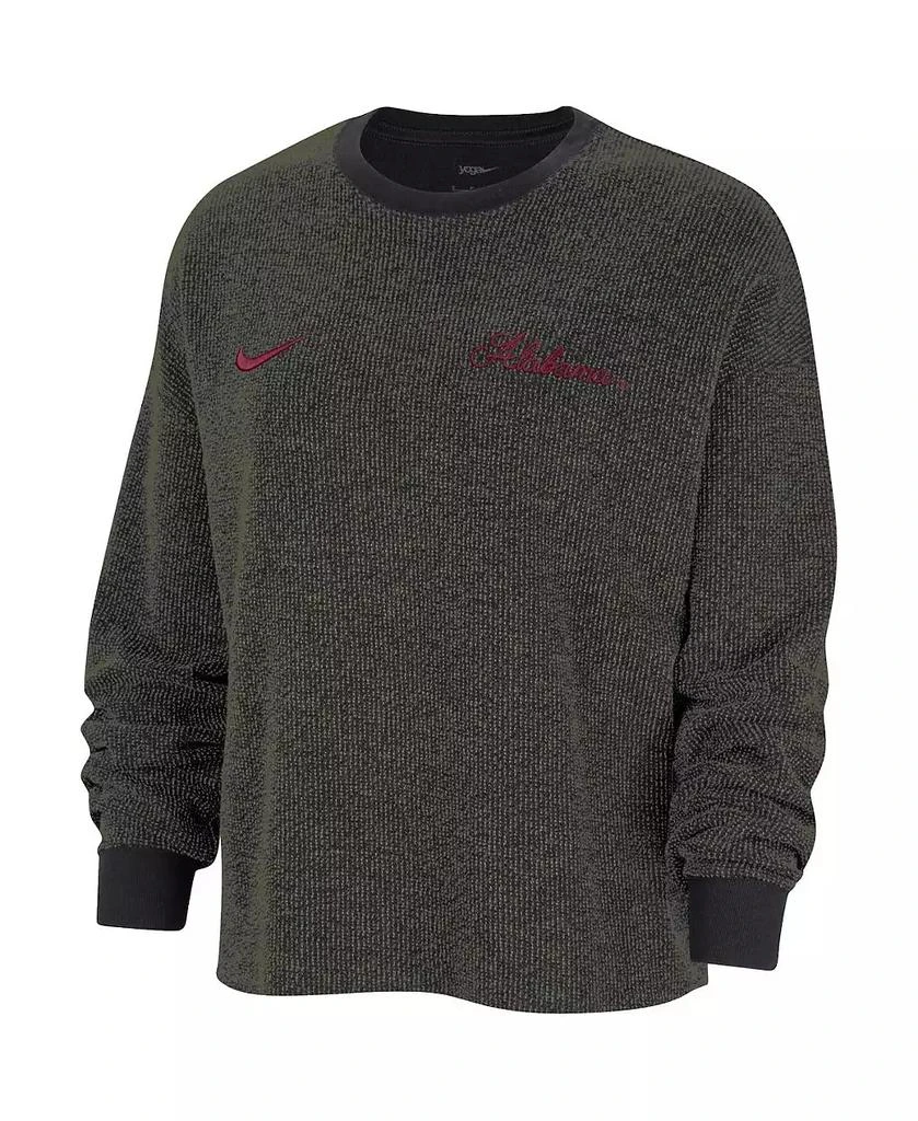 商品NIKE|Women's Black Alabama Crimson Tide Yoga Script Pullover Sweatshirt,价格¥449,第3张图片详细描述