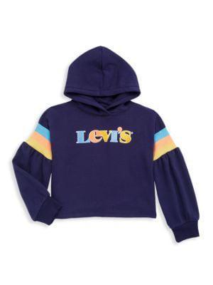 商品Levi's|Girl's Striped Logo Hoodie,价格¥126,第1张图片